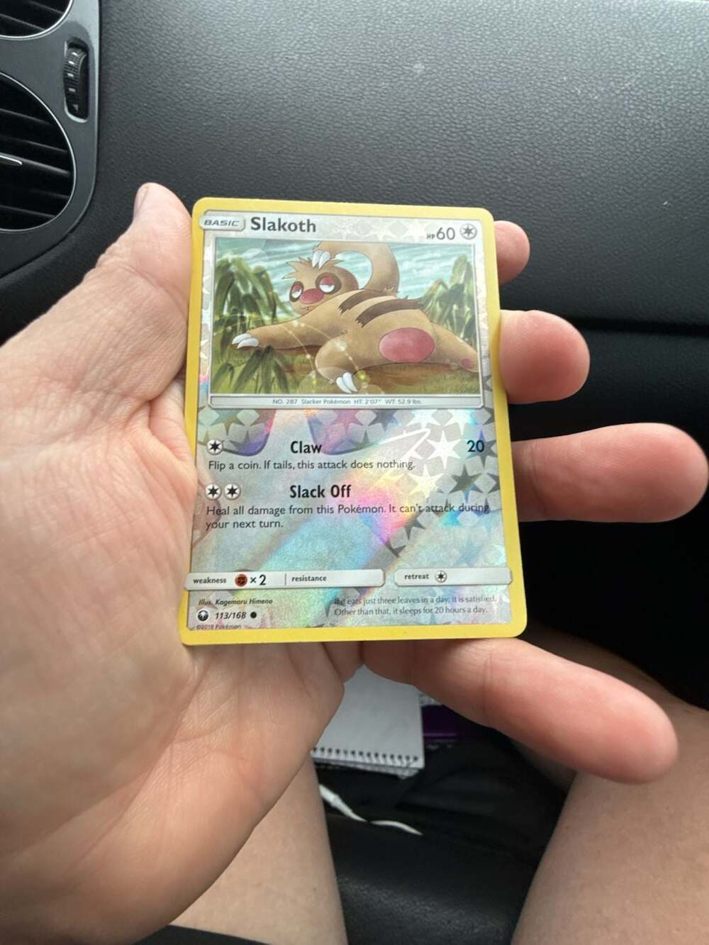 Slakoth Reverse Holofoil - Sun & Moon Celestial Storm Pokemon Trading Card
